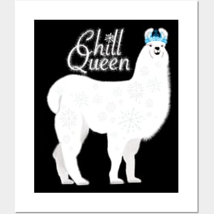 Chill queen llama Posters and Art